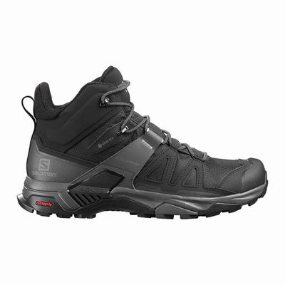 Férfi Salomon X ULTRA 4 MID GORE-TEX Túrabakancs SA0837495 Fekete/Kék